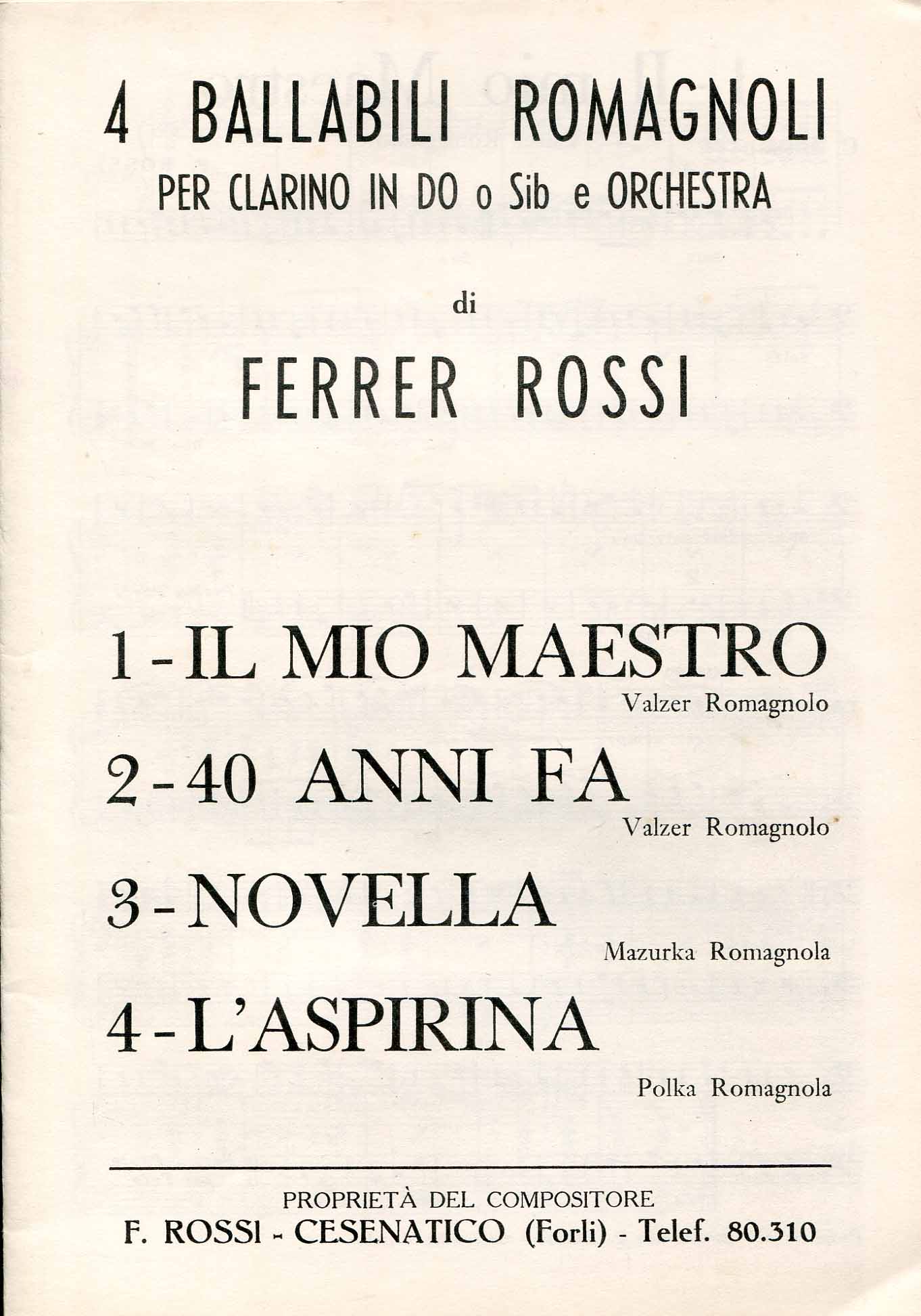 Il mio maestro: valzer romagnolo